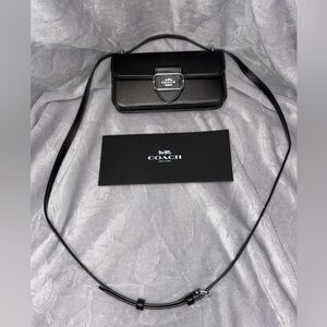 Coach Morgan Mini Crossbody Bag in Black Leather, CO980